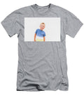 Blond Boy Making Funny Faces on White Background Joaquin Corbalan T-Shirt