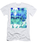 Blue and Aqua Abstract Wishing Well Sharon Cummings Sharon Cummings T-Shirt