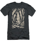 Boho Chic Ferns 1 on Moss Green Art By Jen Montgomery Jen Montgomery T-Shirt