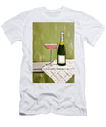 Bottle and Glass on a Table Olfactoart Studio T-Shirt