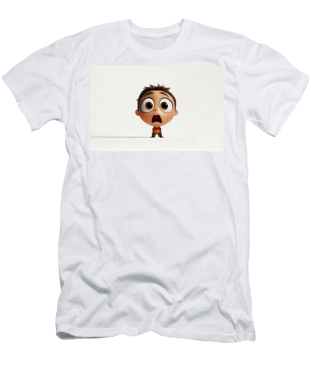 Boy with Big Eyes Shows Surprise Beautiful Things T-Shirt