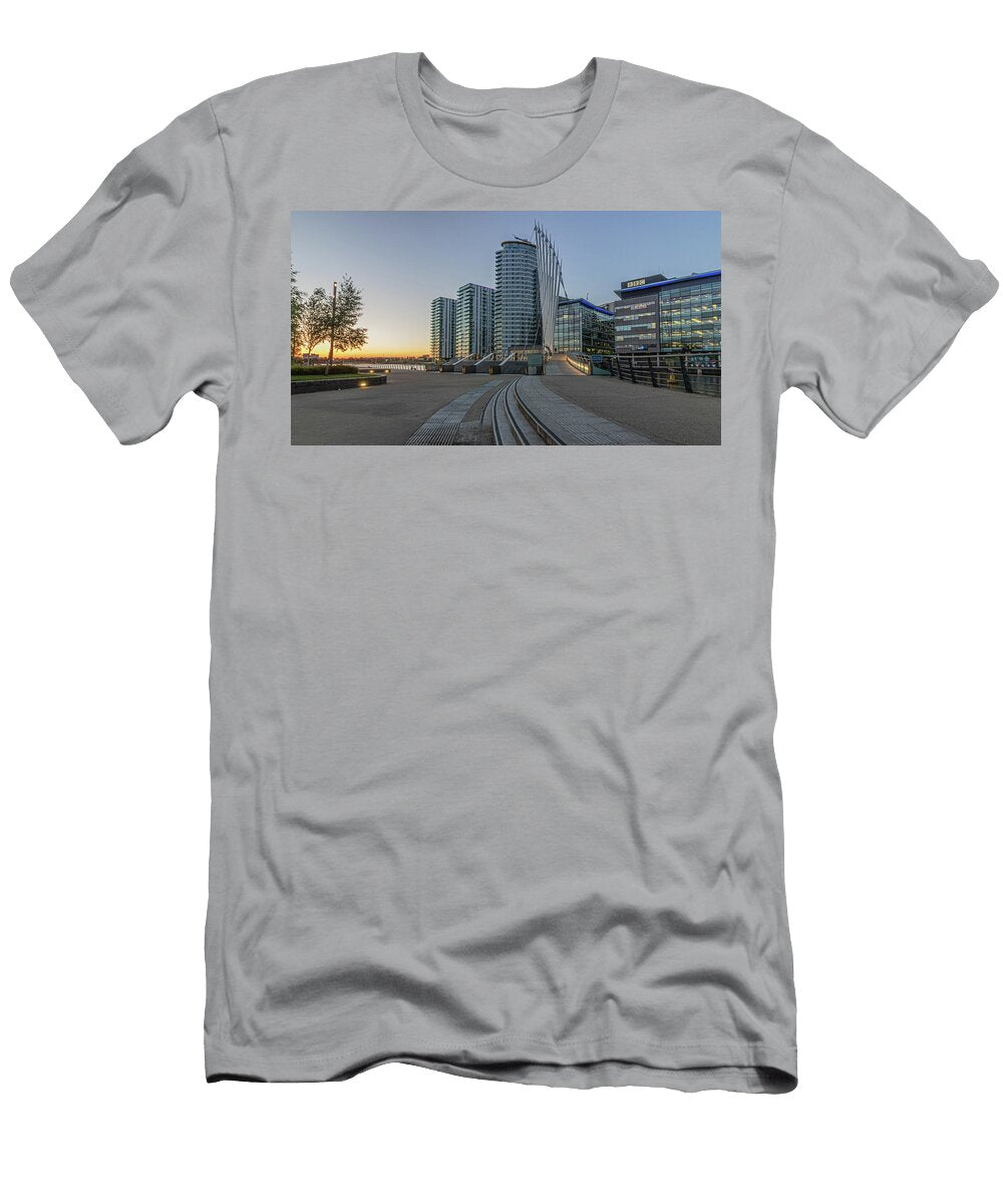 Bridge to Media City Salford Quays Paul Madden T-Shirt