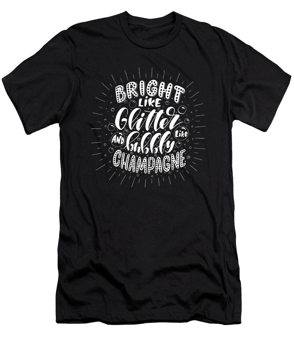 Bright and Bubbly Typography Art Bevan Skhyler T-Shirt