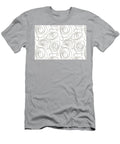 Brown and White Wacky Retro Circle Pattern Petite Pattern Minimal Graphic Designs T-Shirt