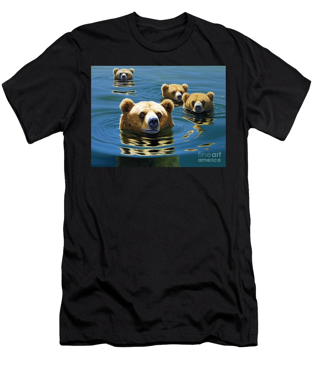 Brown Bears Aquatic Ballet Vincent Monozlay T-Shirt