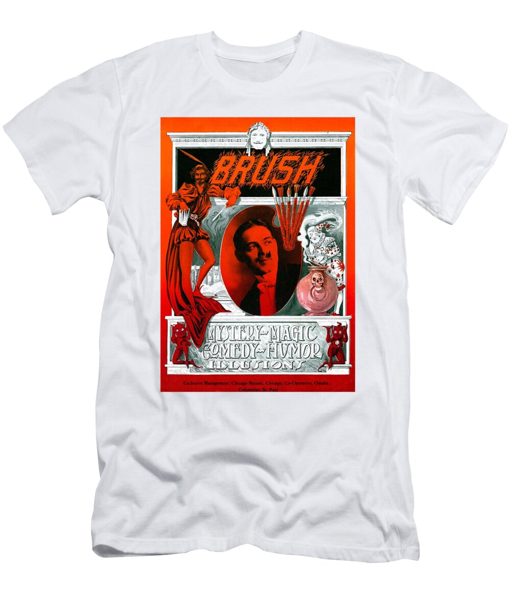 Brush Mystery Magic Vintage Magician Posters T-Shirt