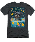 Brussels Griffon Dog Frolicking in a Bubbly Bathtub Adrien Efren T-Shirt
