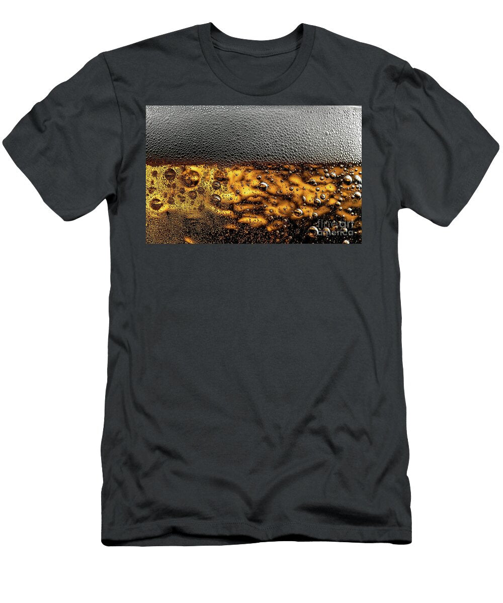 Bubbly Amber Beverage Close Up Joaquin Corbalan T-Shirt