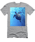 Bubbly Blue Sea Turtle Laura Fasulo T-Shirt
