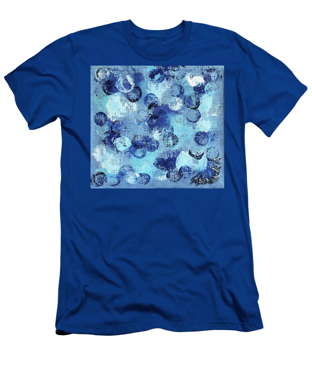 Bubbly Blue Wearable Art Alexandra T-Shirt