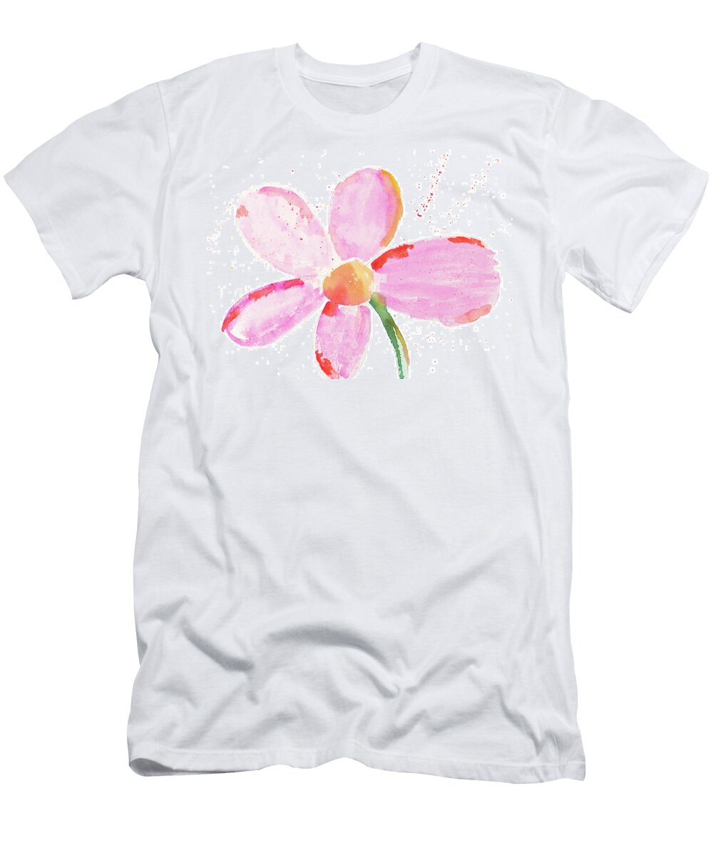 Bubbly Pink Daisy Susan Bryant T-Shirt