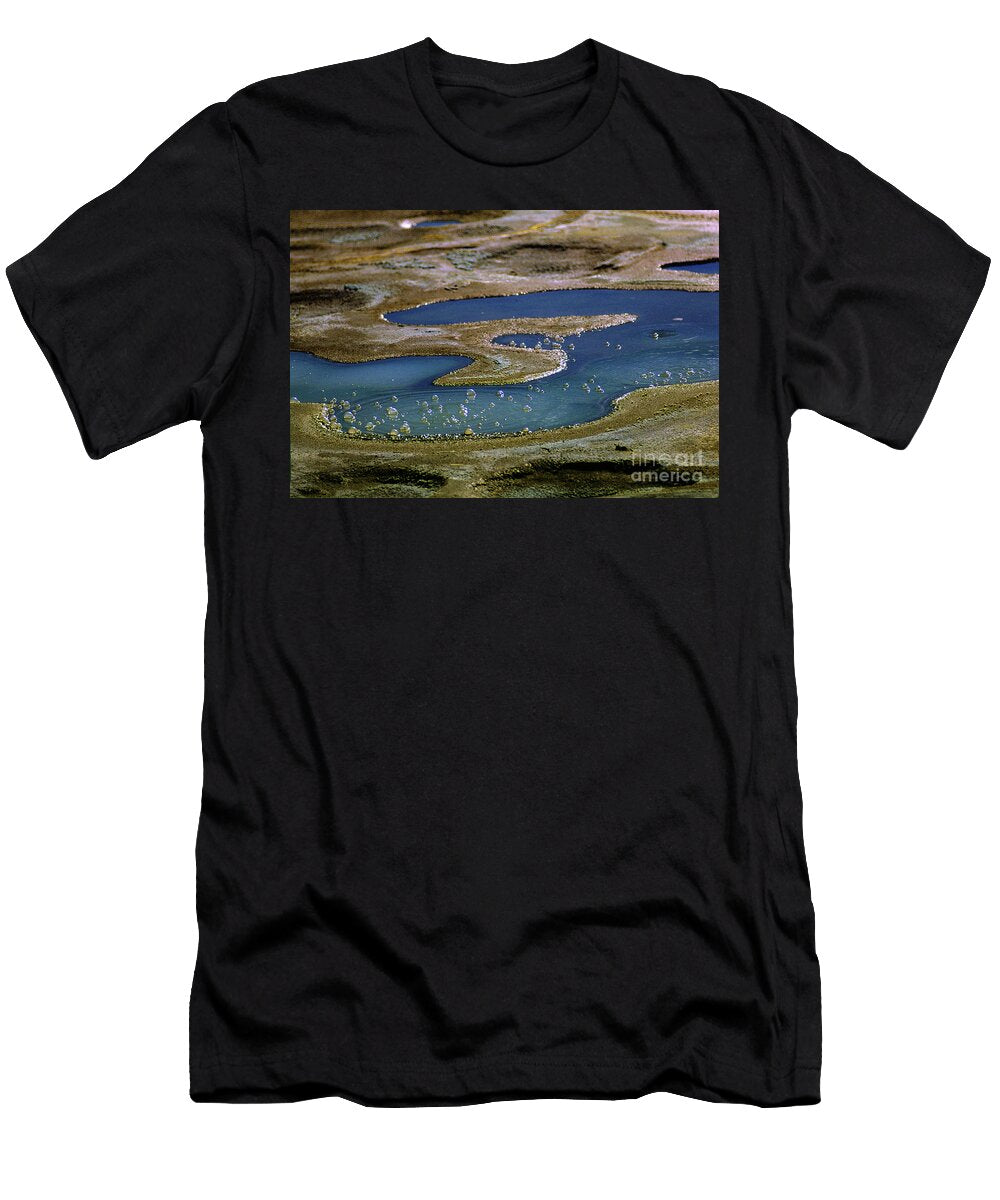 Bubbly Pond At Yellowstone National Park Wernher Krutein T-Shirt
