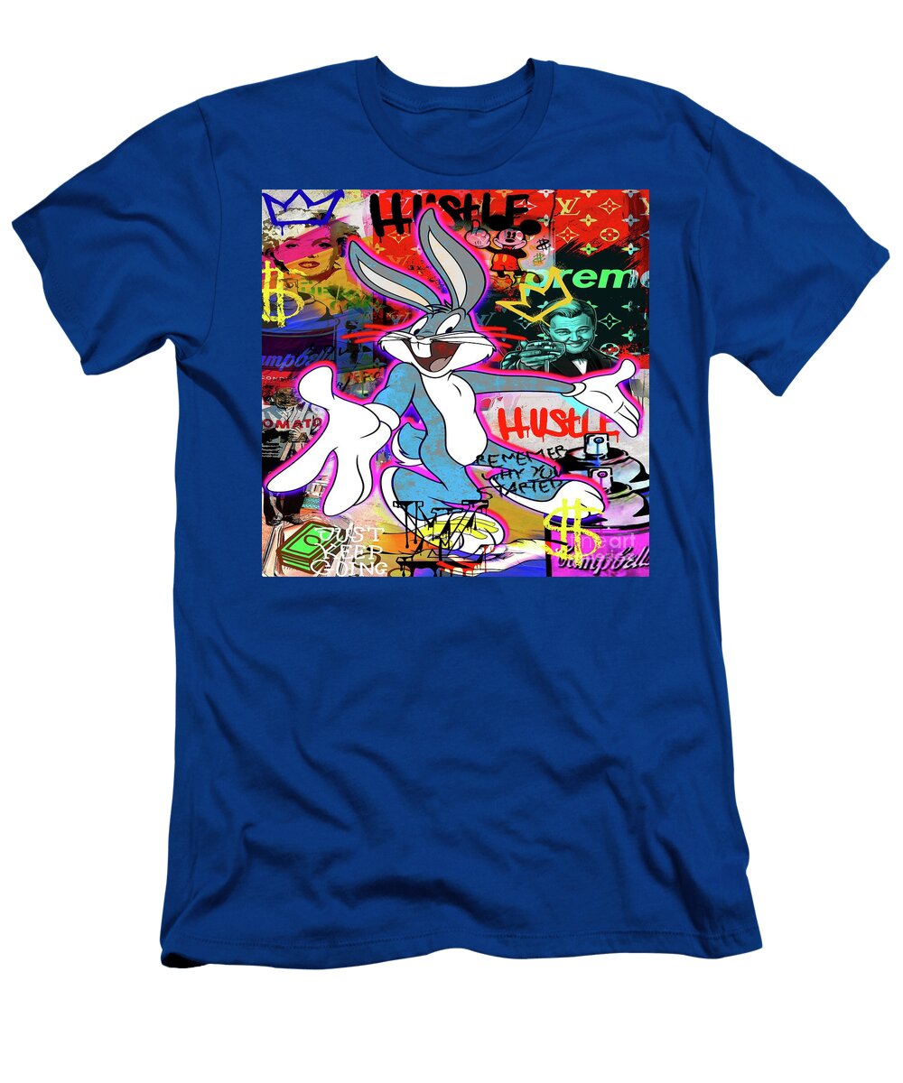 Bugs Bunny Hustle Pop Art Tran Long T-Shirt