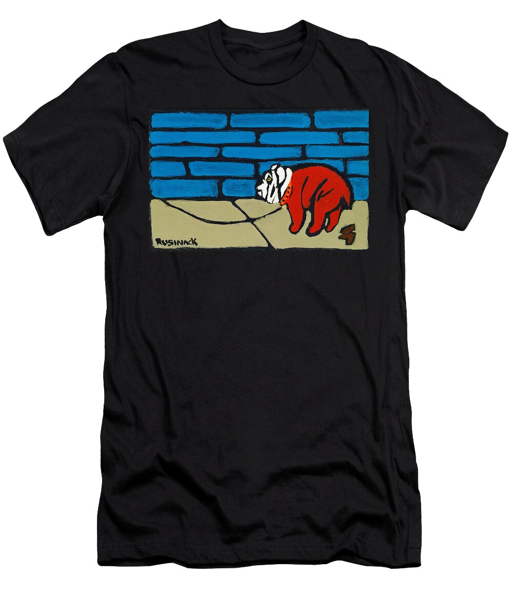 Bull Dog Poop in Sherry Rusinack T-Shirt