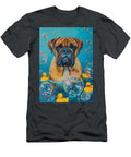 Bullmastiff Dog Frolicking in a Bubbly Bathtub Adrien Efren T-Shirt