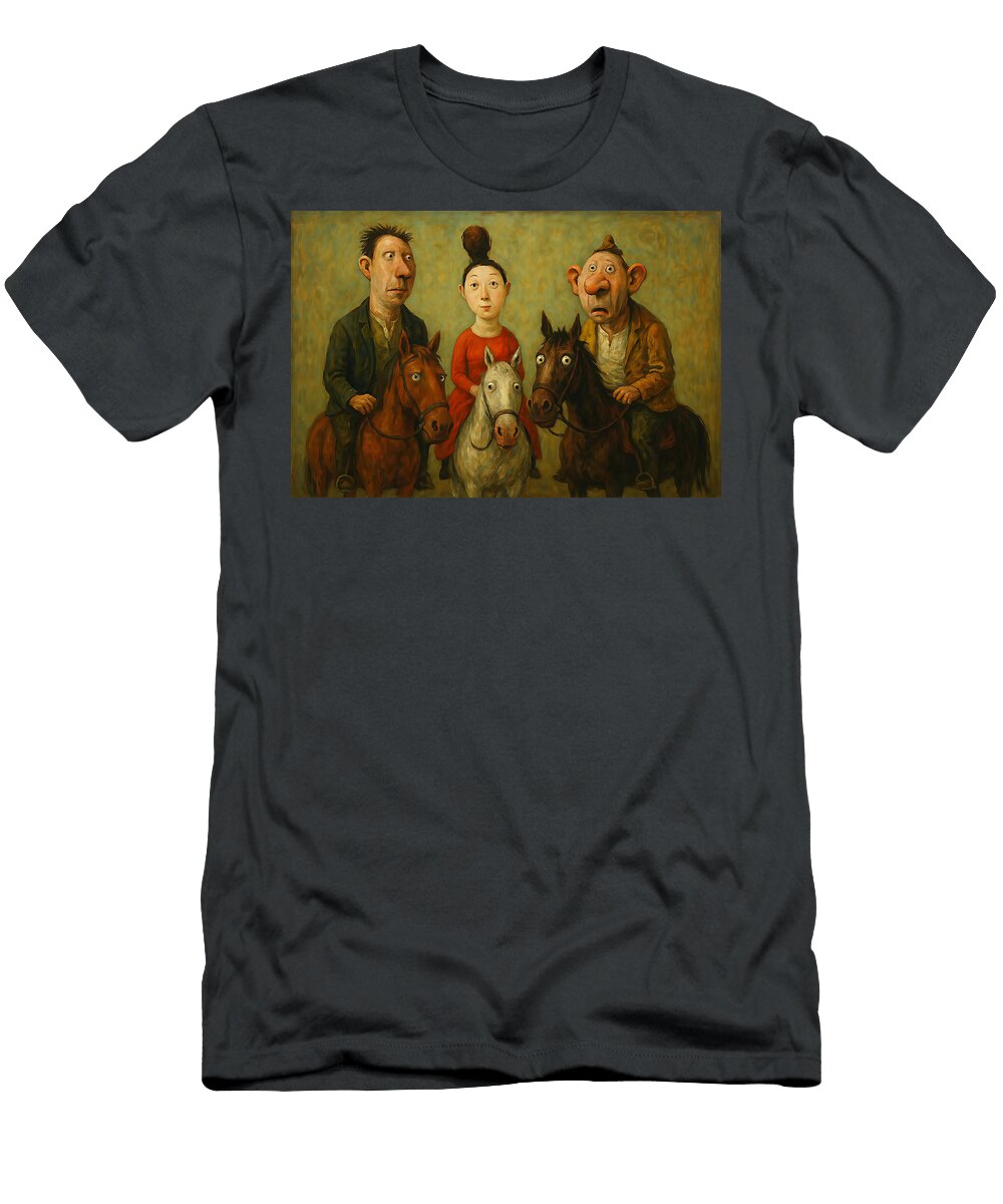 Bumblerumps Go Horseback Riding David Dehner T-Shirt