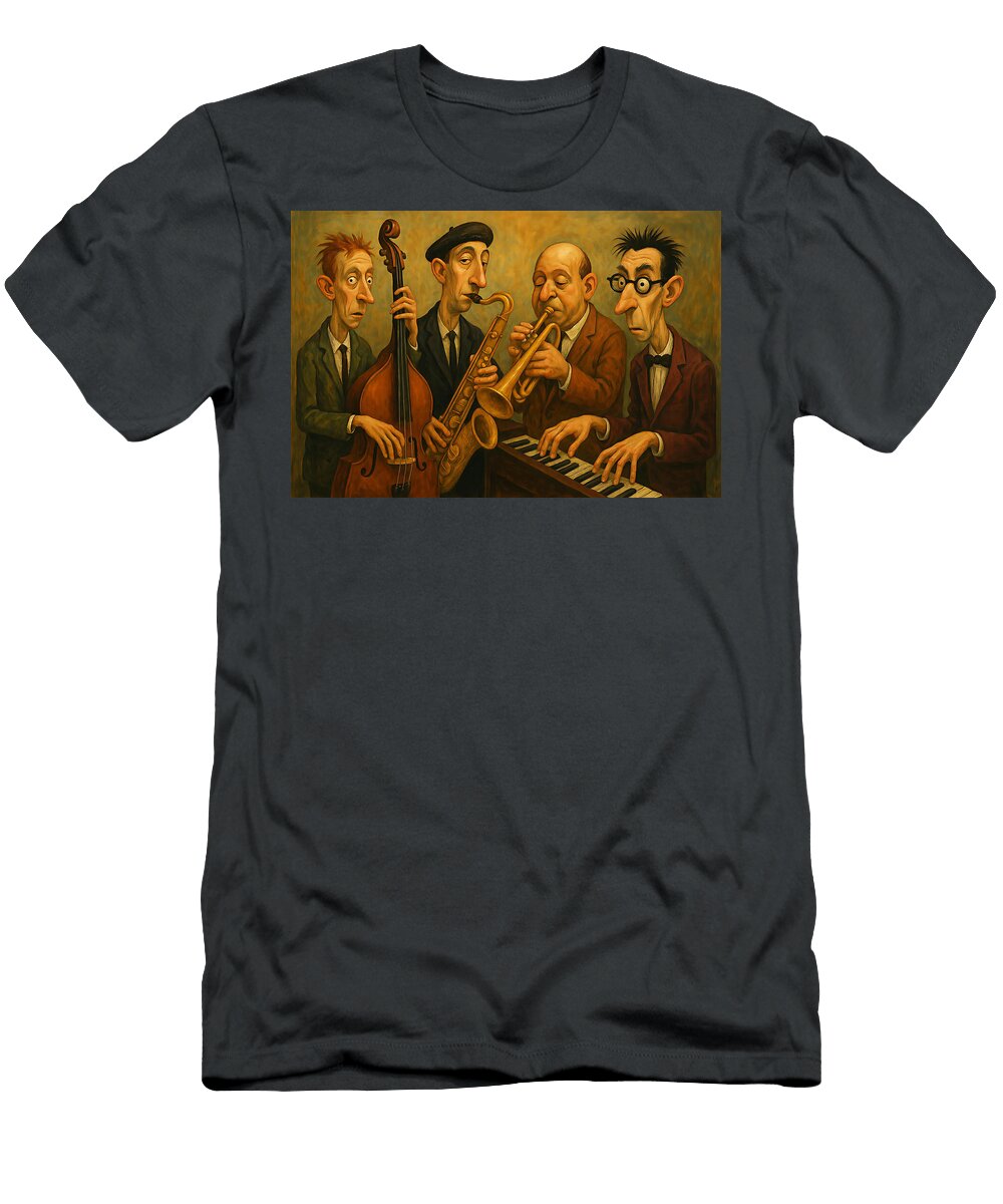 Bumblerumps Quirky Jazz Quartet David Dehner T-Shirt