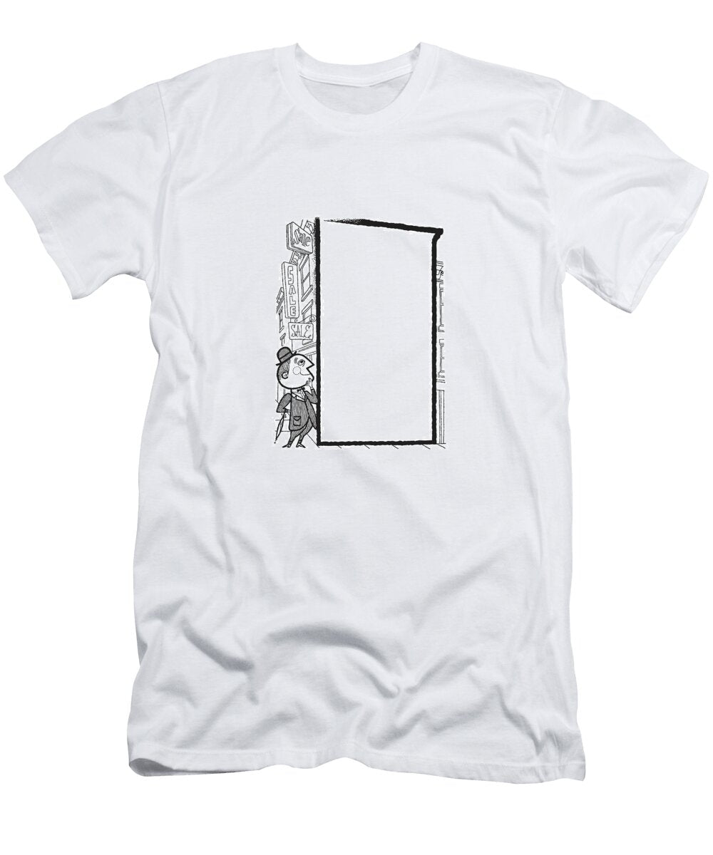 Businessman Looking At Blank Sale Signs Csa Images T-Shirt