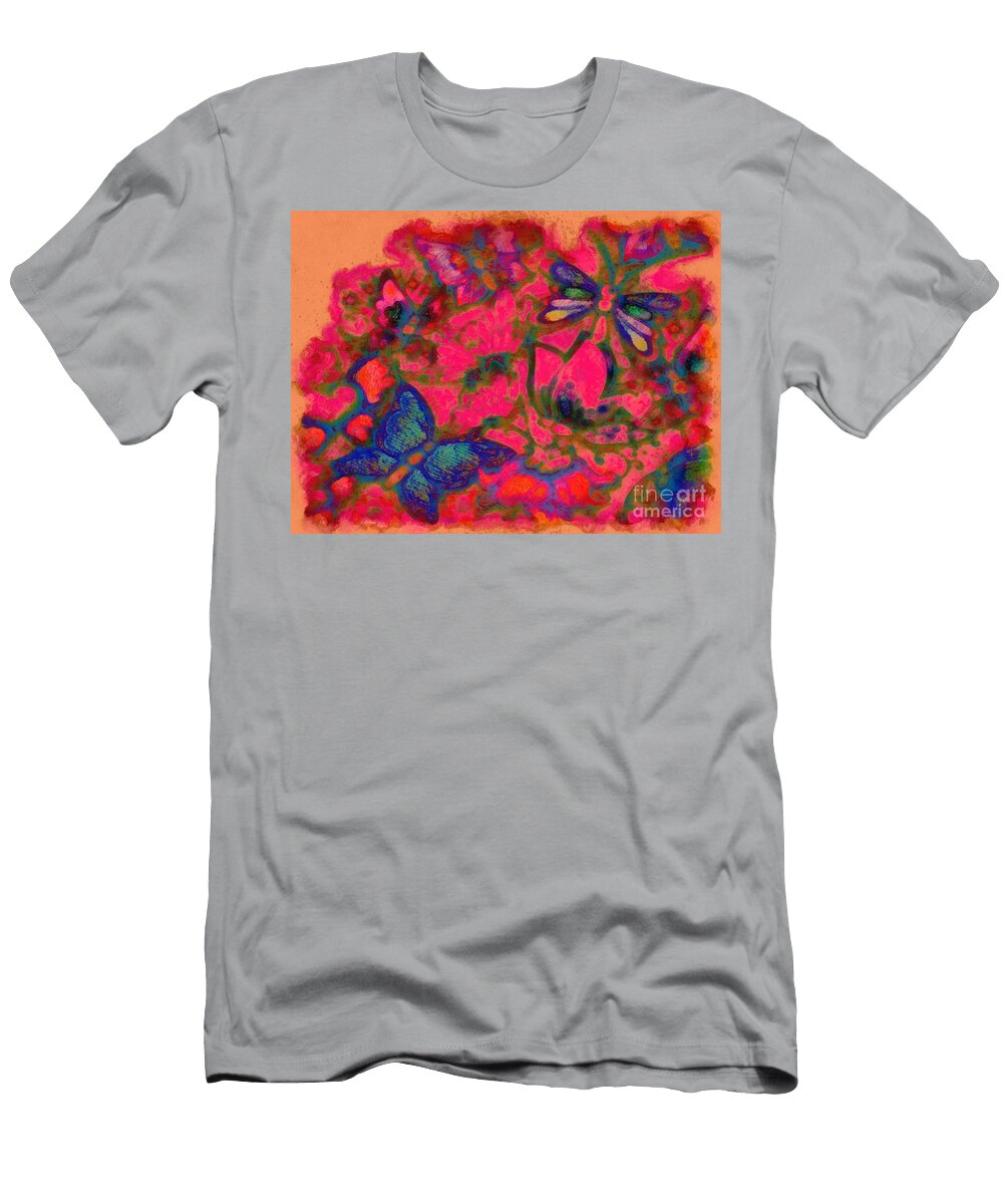 Butter and Dragon Fly Catherine Lott T-Shirt