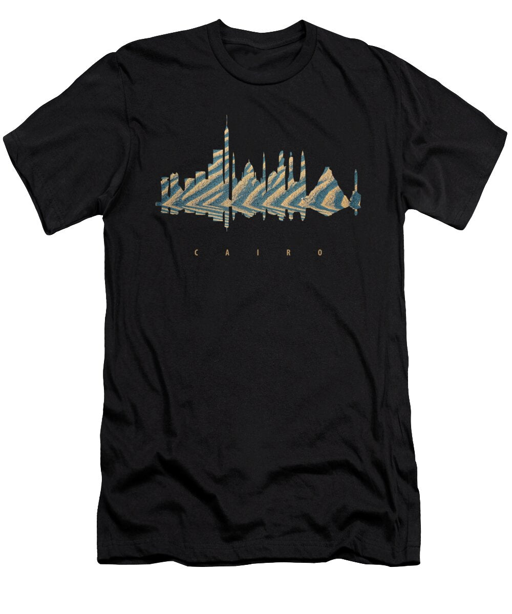 Cairo Colorful Silhouette Long Shot T-Shirt