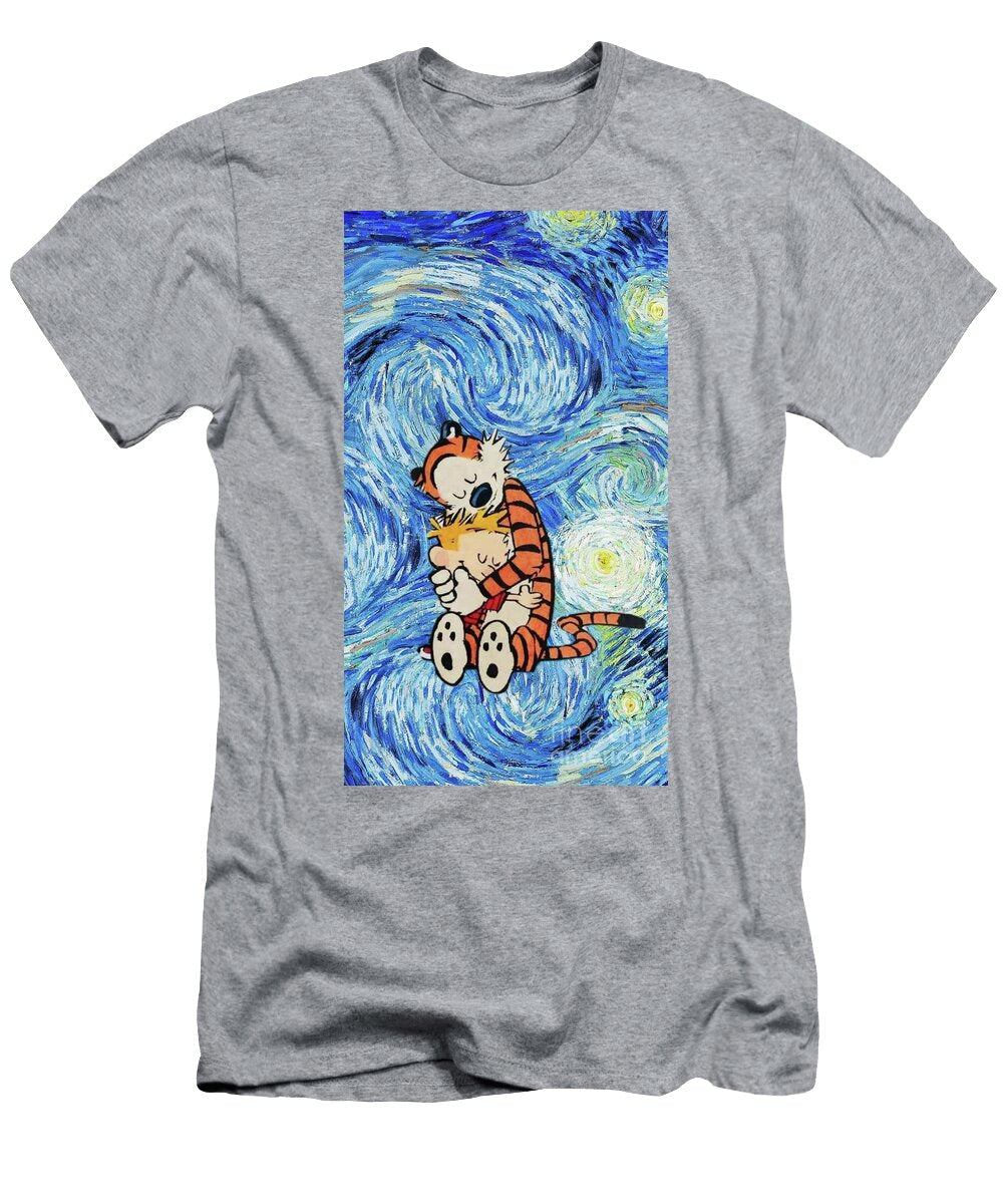 Calvin and Hobbes Starry Embrace Sugar Toon T-Shirt