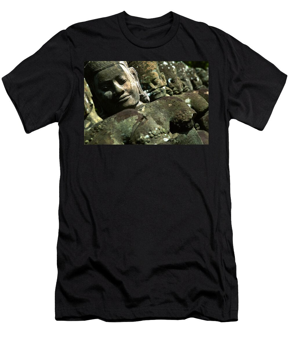 Cambodia Angkor Ancient Statue Gianni Iorio T-Shirt