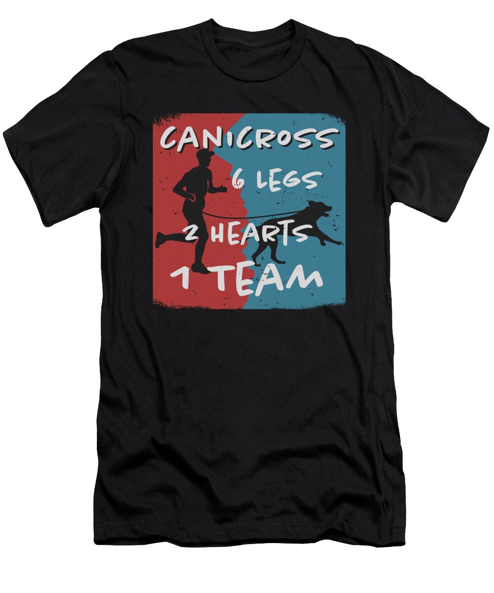 Canicross 6 Legs 2 Hearts 1 Team Greenoptix T-Shirt