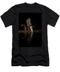 Cape Buffalo Female with Calf Drinking At Waterhole At Ann Steve Toon Natureplcom T-Shirt