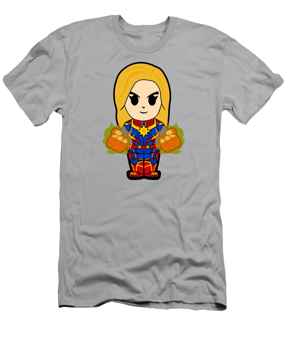 Captain Marvel Chibi Kimberly a Gibbs T-Shirt
