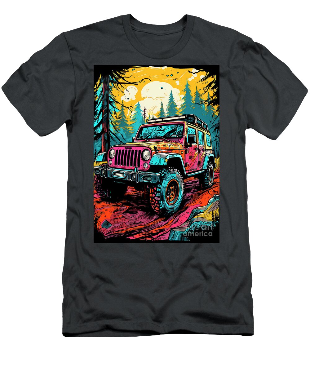 Car 369 Jeep Wrangler Clark Leffler T-Shirt