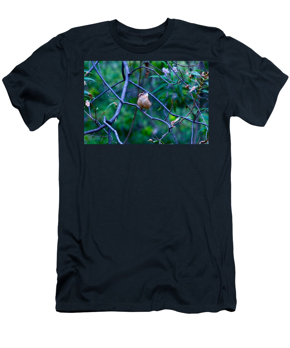 Carolina Wren M E Wood T-Shirt