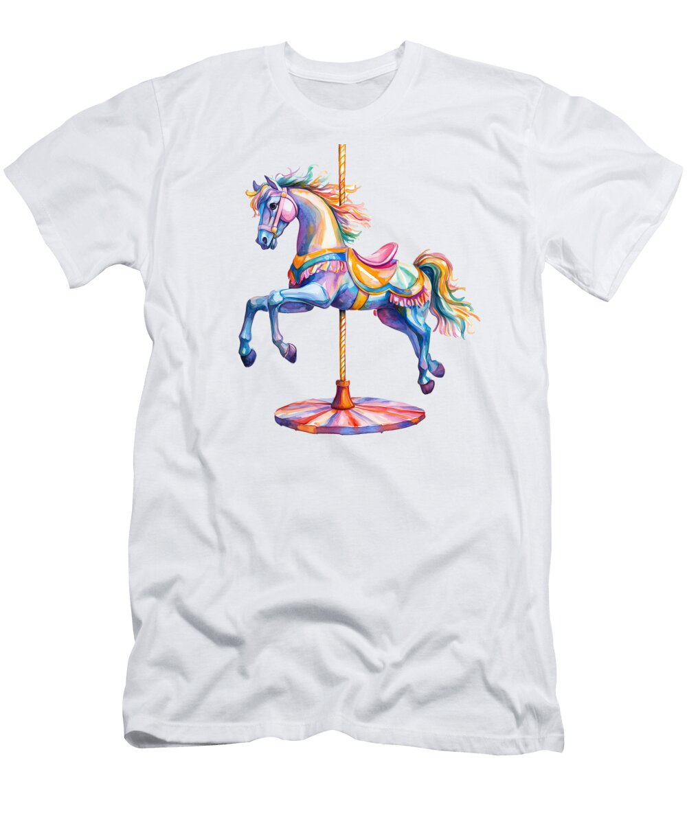Carousel Horse 4 Lauras Creations T-Shirt