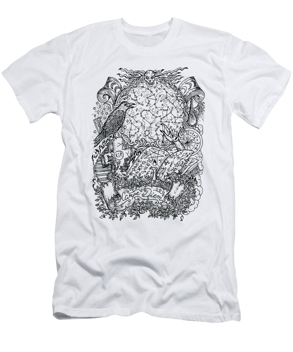 Carpe Diem Intricate Doodle Design Jeramy T-Shirt