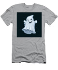 Cartoonish Ghost with a Mischievous Grin Print on Demand T-Shirt
