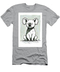 Cartoonish Koala Illustration with Furry Ears and Large Nose Wall Art Prints T-Shirt