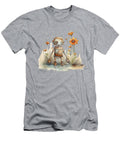 Casual Tin Robot Watercolor 257 with Wildflowers Mad Paperairplanes T-Shirt