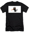 Cat Plays Bright Orange Flute Beautiful Things T-Shirt