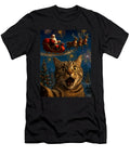 Cat Taking Selfie with Santa Claus Christmas Sophie Eleanor T-Shirt