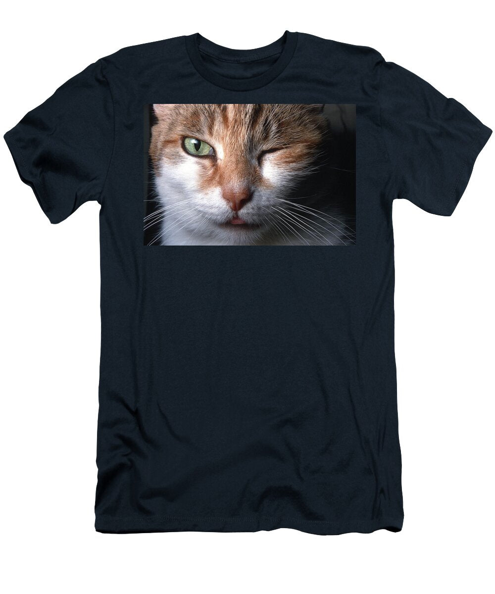Cat Winking Angelo Giampiccolo T-Shirt