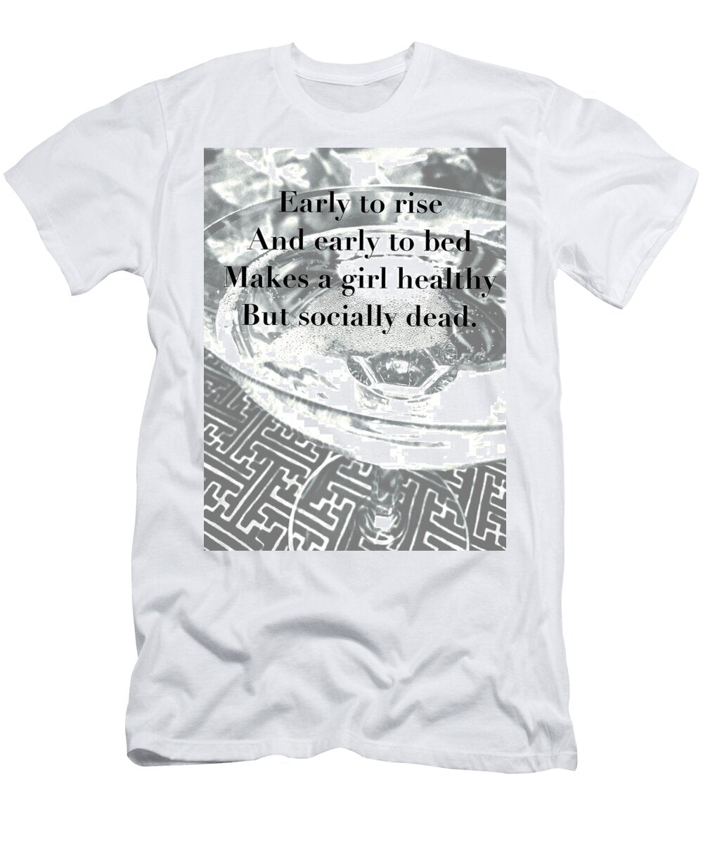 Caution Black and White Stephanie Scigliano T-Shirt