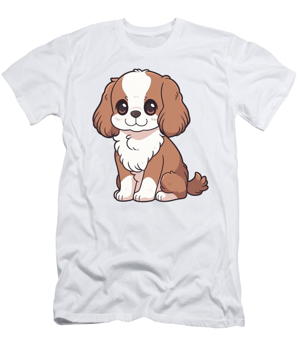 Cavalier King Charles Spaniel Chibi Sundaydonuts T-Shirt