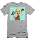 Caveman Holding Colorful Rocks Csa Images T-Shirt