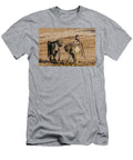 Chacma Baboons Picking Through Elephant Dung with Baby on Ann Steve Toon Natureplcom T-Shirt