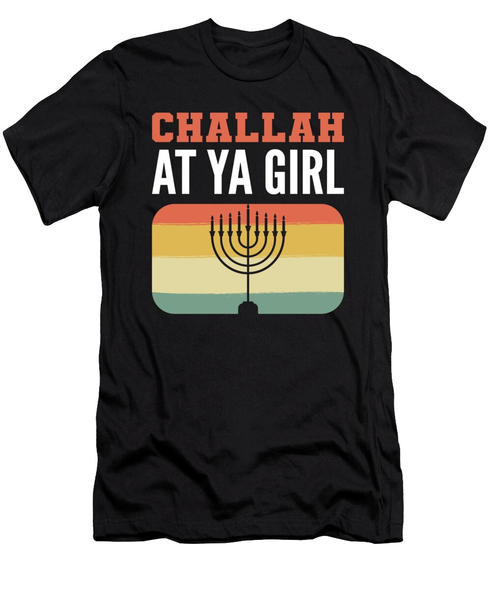 Challah At Ya Girl Hanukkah Dreidel Alessandra Roth T-Shirt