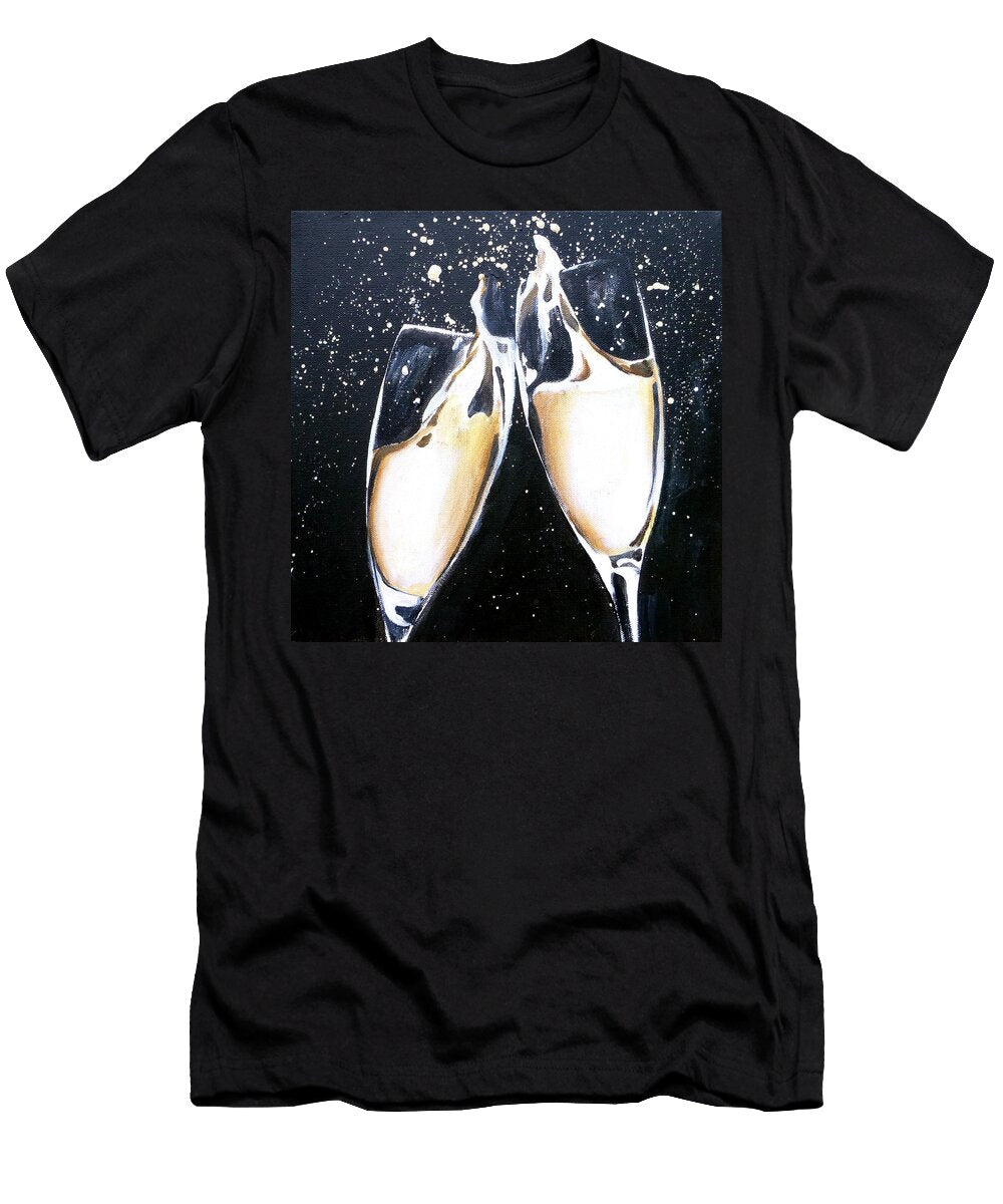 Champagen Painting 2 Jacqueline Delbrocco T-Shirt