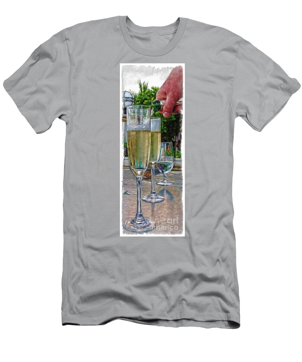 Champagne At the Beach Joan Minchak T-Shirt