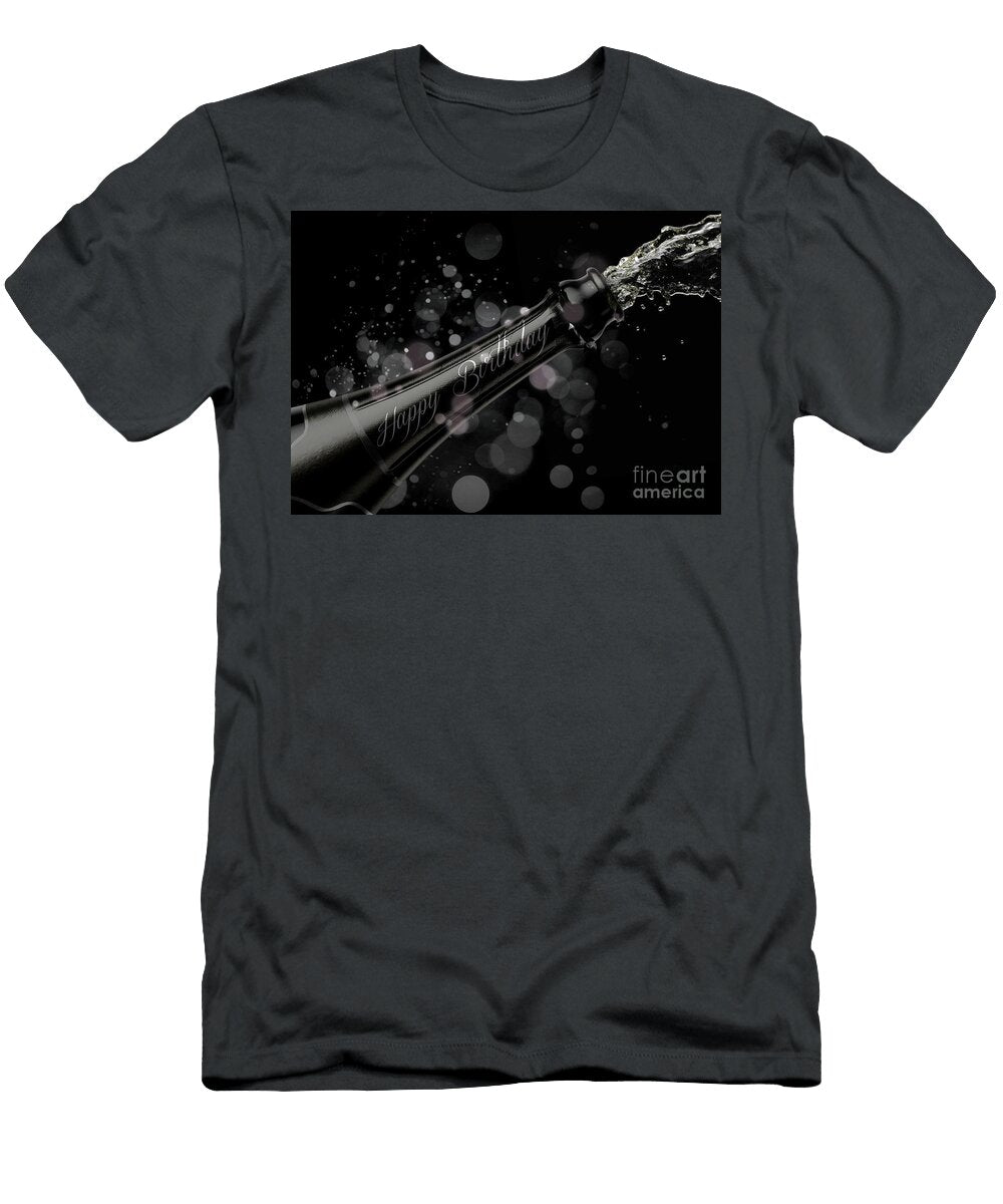 Champagne Bottle Birthday Allan Swart T-Shirt