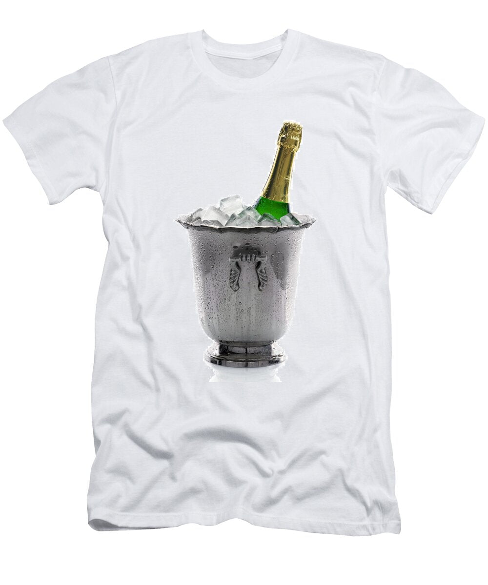 Champagne Bottle on Ice Johan Swanepoel T-Shirt