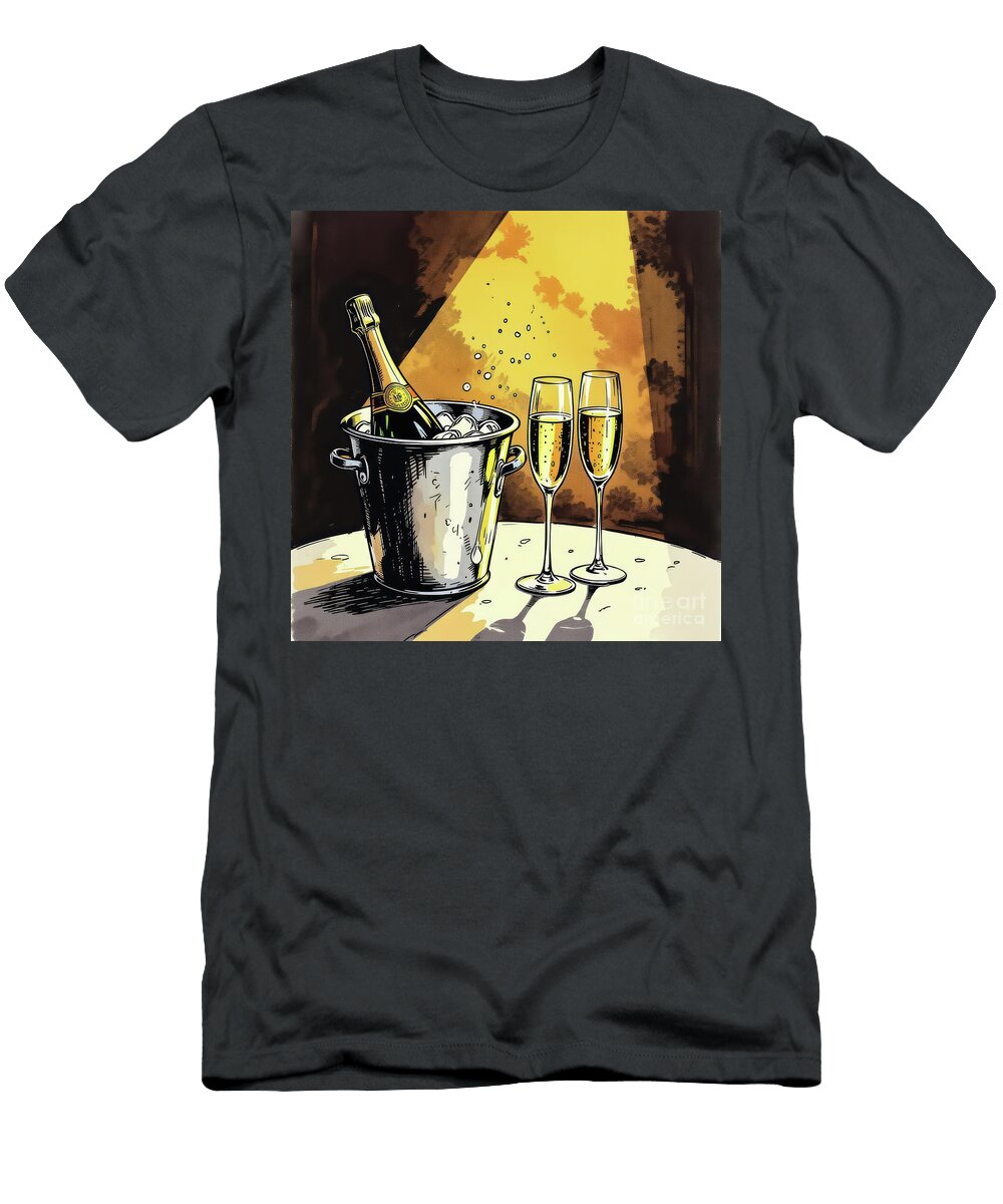Champagne for Two Leslie Montgomery T-Shirt