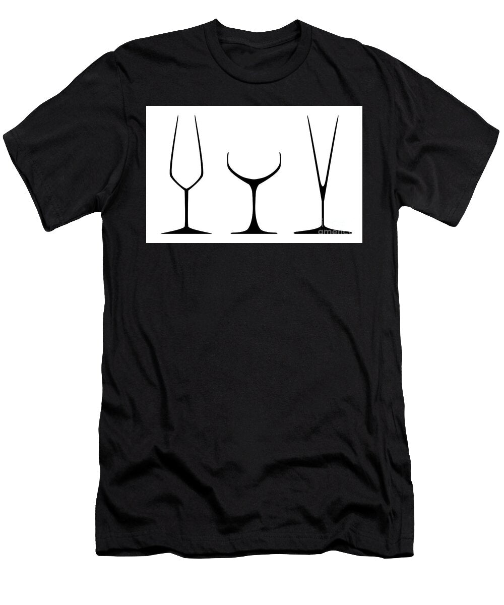 Champagne Glasses Bigalbaloo Stock T-Shirt
